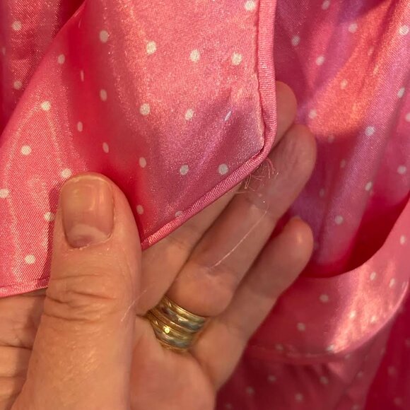 Morgan Taylor Pink and White Polka Dot Pajama Set - Picture 7 of 14